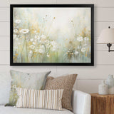 Green Beige Serene Meadows II - Abstract Canvas Wall Art