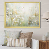 Green Beige Serene Meadows II - Abstract Canvas Wall Art