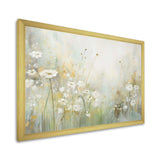 Green Beige Serene Meadows II - Abstract Canvas Wall Art