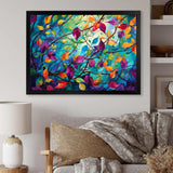 Multicolor Vibrant Vines I - Abstract Canvas Wall Art