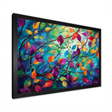 Multicolor Vibrant Vines I - Abstract Canvas Wall Art