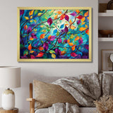 Multicolor Vibrant Vines I - Abstract Canvas Wall Art