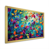 Multicolor Vibrant Vines I - Abstract Canvas Wall Art