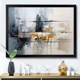 Grey Collage Reflections II - Abstract Canvas Wall Art