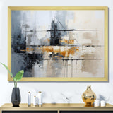 Grey Collage Reflections II - Abstract Canvas Wall Art