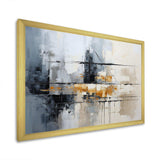 Grey Collage Reflections II - Abstract Canvas Wall Art