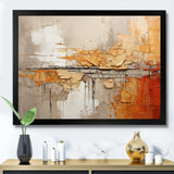 Orange Impressions I - Abstract Canvas Wall Art