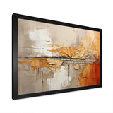 Orange Impressions I - Abstract Canvas Wall Art