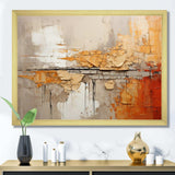 Orange Impressions I - Abstract Canvas Wall Art