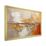 Orange Impressions I - Abstract Canvas Wall Art