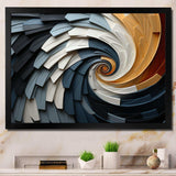 Geometric Spiral III - Abstract Canvas Wall Art