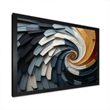 Geometric Spiral III - Abstract Canvas Wall Art