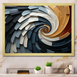 Geometric Spiral III - Abstract Canvas Wall Art