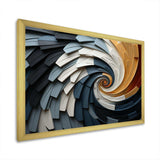 Geometric Spiral III - Abstract Canvas Wall Art