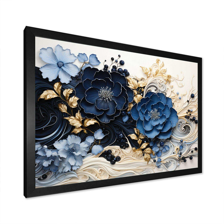 Idesignart liquid ink spiralscape i abstract canvas wall art