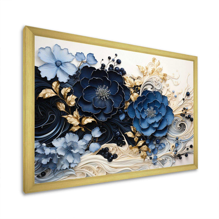 Idesignart liquid ink spiralscape i abstract canvas wall art