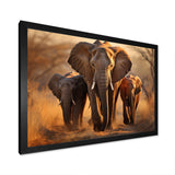 Africa Elephants Family Bond - Landscapes Canvas Wall Art