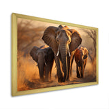 Africa Elephants Family Bond - Landscapes Canvas Wall Art