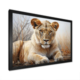 Africa Lioness Power I - Landscapes Canvas Wall Art