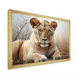 Africa Lioness Power I - Landscapes Canvas Wall Art