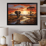 Africa Wildlife African Animals - Landscapes Canvas Wall Art