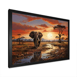 Africa Wildlife African Animals - Landscapes Canvas Wall Art