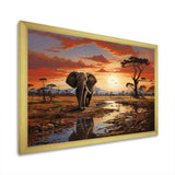 Africa Wildlife African Animals - Landscapes Canvas Wall Art