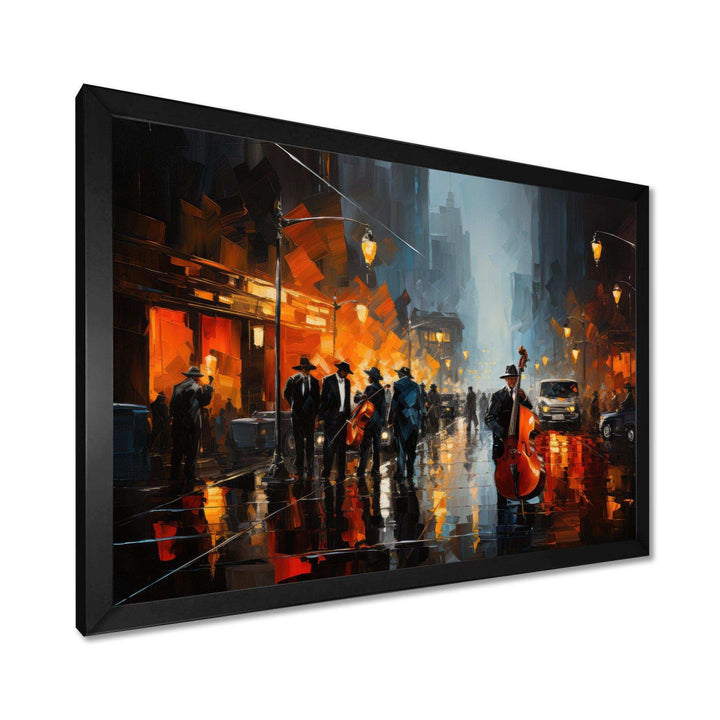 African American Harlem City - People Canvas Wall Art