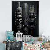 African Mask - People Canvas Wall Art