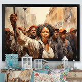 African American Art Powerful - People Canvas Wall Art