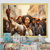 African American Art Powerful - People Canvas Wall Art