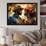 African Couple Resilient I - People Canvas Wall Art