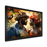 African Couple Resilient I - People Canvas Wall Art