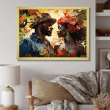 African Couple Resilient I - People Canvas Wall Art