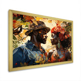 African Couple Resilient I - People Canvas Wall Art