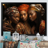 World Cultures Sisters I - People Canvas Wall Art