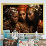 World Cultures Sisters I - People Canvas Wall Art