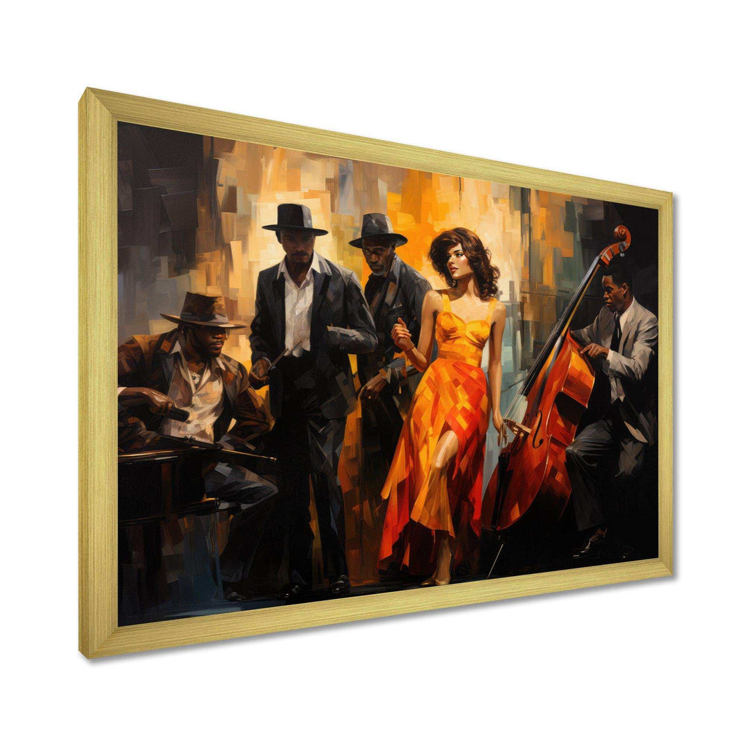 African American Art Spirit I - People Canvas Wall Art