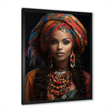 African Adorned Beauty I - People Canvas Wall Art