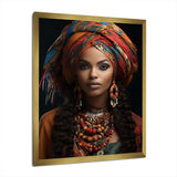 African Adorned Beauty I - People Canvas Wall Art