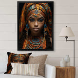 African Adorned Beauty III - People Canvas Wall Art