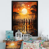 African Savannah Melody II - People Canvas Wall Art