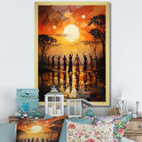 African Savannah Melody II - People Canvas Wall Art