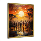 African Savannah Melody II - People Canvas Wall Art