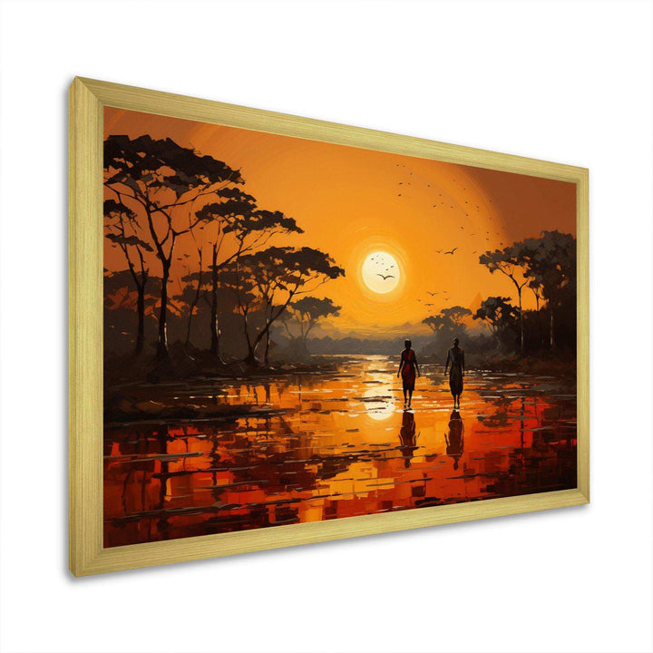 African Savannah Serenade VI - People Canvas Wall Art
