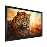 Orange Black African Leopard Animals - Leopard Wall Art Prints