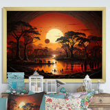 African Tribal Eternity I - People Canvas Wall Art