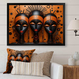 African Tribal Rhythms IV - People Canvas Wall Art