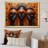 African Tribal Rhythms IV - People Canvas Wall Art