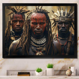 African Tribes Kalenjin Warriors - People Canvas Wall Art